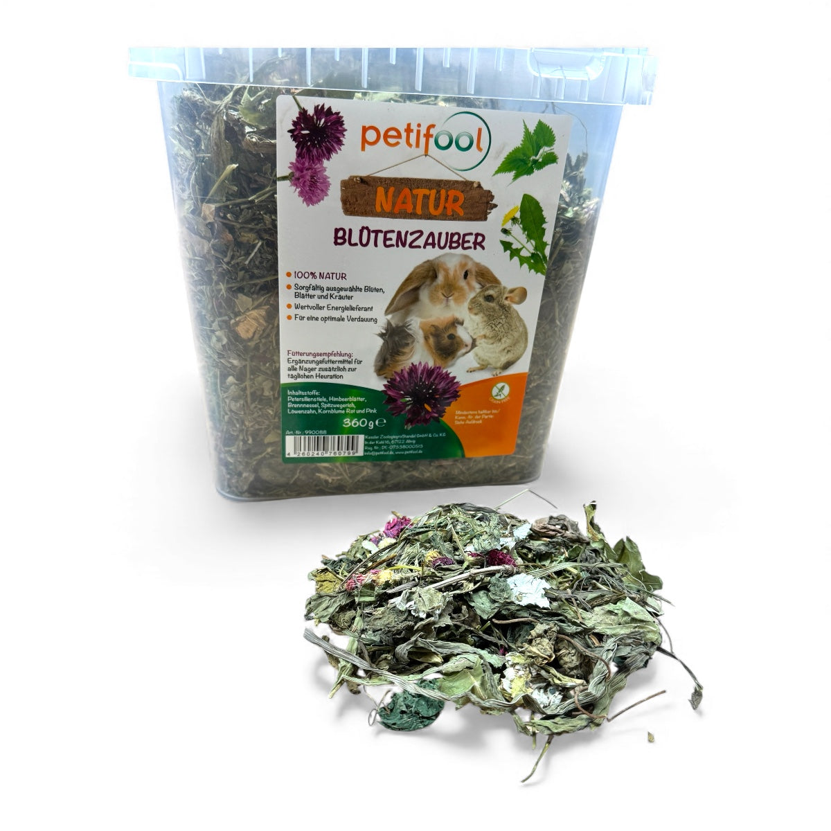 Blütenzauber – Ergänzungsfutter mit Blüten und Kräutern