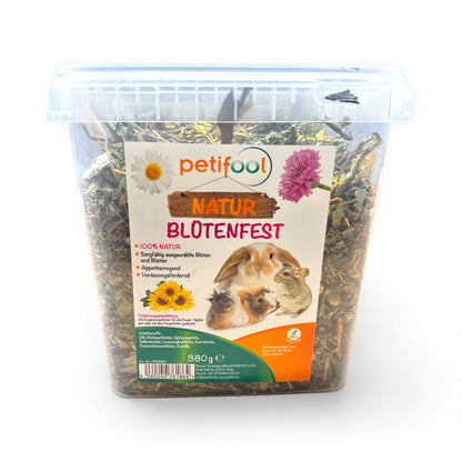Blütenfest – Ergänzungsfutter mit Blüten und Blättern
